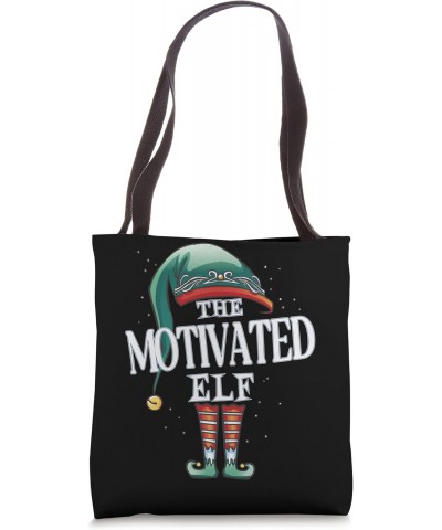 Motivated Elf Christmas Group Xmas Pajama Party Tote Bag $13.66 Totes