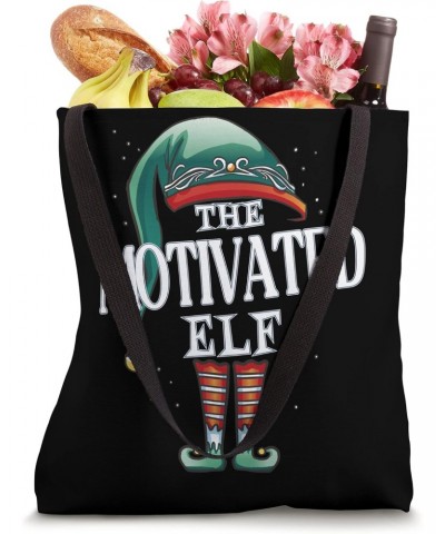 Motivated Elf Christmas Group Xmas Pajama Party Tote Bag $13.66 Totes