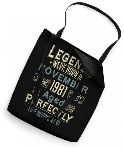 Vintage November 1981 41Th Birthday 41 Year Old Men Women Tote Bag $11.97 Totes