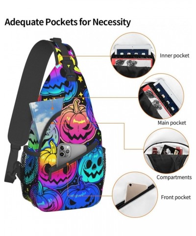 Chest Bag for Men Women Compatible with Cartoon Owl Sling Shoulder Backpack Fashion Daypack, Outdoor Sport Adjustable Zippere...