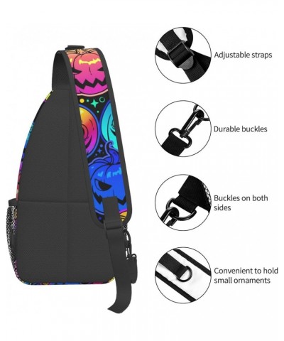 Chest Bag for Men Women Compatible with Cartoon Owl Sling Shoulder Backpack Fashion Daypack, Outdoor Sport Adjustable Zippere...