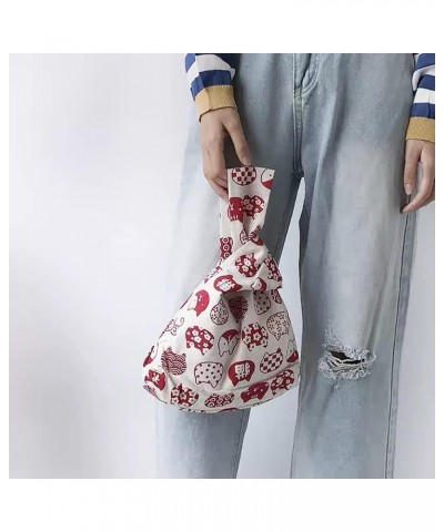 Cotton Fabric Fashion Art Japanese Kimono Pattern Wrist Bag Tote Handbag Cellphone Wallet Portable Purse for Women 2 $12.11 T...