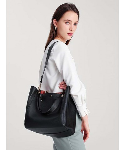 Women's Fashion Crossbody Bucket Bag Tote Bag Shoulder Bag Fashion Business Travelling Bag Black Black $26.83 Totes