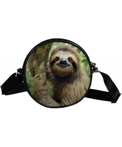 Crossbody Bags for Women,Crossbody Bag Men,Small Sling Bag,Animal Tree Sloth,Crossbody Purse $11.88 Crossbody Bags