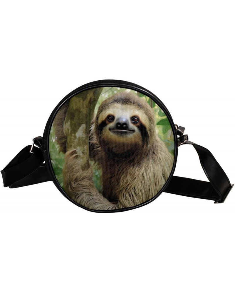 Crossbody Bags for Women,Crossbody Bag Men,Small Sling Bag,Animal Tree Sloth,Crossbody Purse $11.88 Crossbody Bags