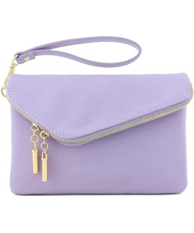 Envelope Wristlet Clutch Crossbody Bag with Chain Strap Lavender $12.13 Wristlets