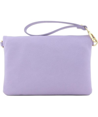 Envelope Wristlet Clutch Crossbody Bag with Chain Strap Lavender $12.13 Wristlets