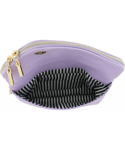 Envelope Wristlet Clutch Crossbody Bag with Chain Strap Lavender $12.13 Wristlets