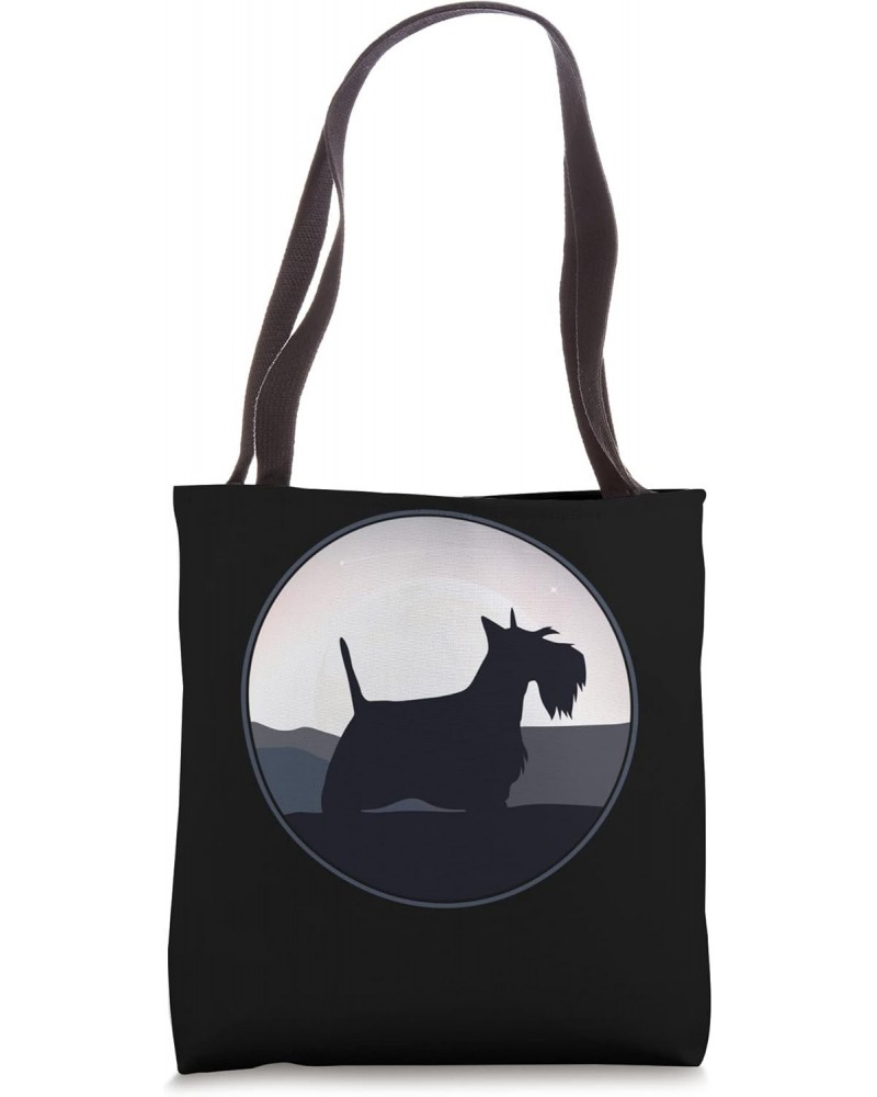 Scotty Dog Aberdeen Terrier Dog Breed Tote Bag $9.66 Totes