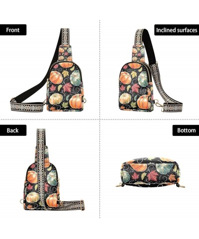 Floral on Blue Leather Crossover Bags for Women Crossbody, Ideal for Carrying Essentials, Cross Body Purse Small Chalkboard P...