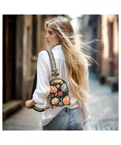 Floral on Blue Leather Crossover Bags for Women Crossbody, Ideal for Carrying Essentials, Cross Body Purse Small Chalkboard P...