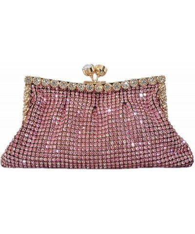 Glitter Rhinestone Evening Clutch Sparkly Crystal Evening Bag Chain Crossbody Bag Diamond Purse for Women Party Wedding B-pin...