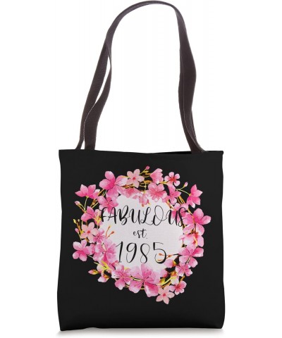 Women 37 Year Old Fabulous Since 1985 Happy 37th Birthday Tote Bag $15.64 Totes