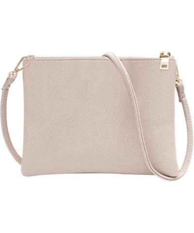 womens small crossbody strap handbag bag,Soft Leather Fabric Delicate Durable Fashion Design Grey-b $12.97 Wristlets