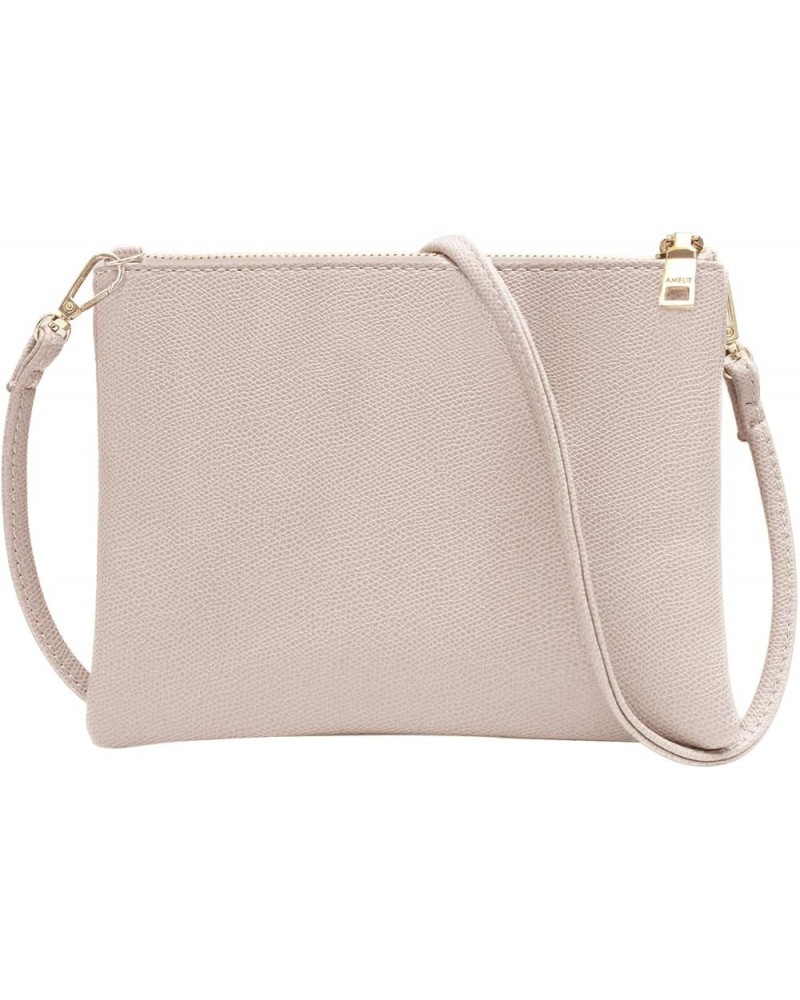 womens small crossbody strap handbag bag,Soft Leather Fabric Delicate Durable Fashion Design Grey-b $12.97 Wristlets