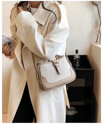 Shoulder Bags for Women Trendy Hobo Handbag Retro Clutch Purse with Zipper Closure Saddle Tote bag 2024 Khaki $13.04 Shoulder...