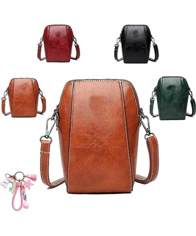 All-match Vertical Cellphone Bag, Fashion Mini Shoulder Waterproof Crossbody Wallet Phone Bag for Women inCoin Purse B $9.50 ...