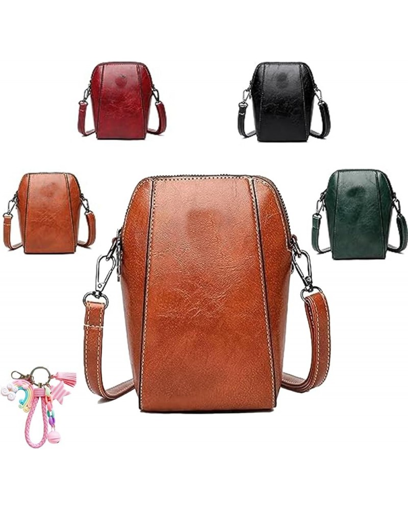 All-match Vertical Cellphone Bag, Fashion Mini Shoulder Waterproof Crossbody Wallet Phone Bag for Women inCoin Purse B $9.50 ...