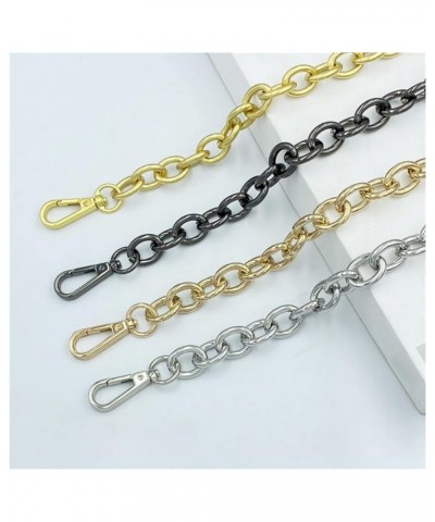 17.5mm Wide O-Shaped Aluminum Large Bag Chain DIY Replacement Metal Chain Shoulder Crossbody Bag with Tote Handle (Color : Go...