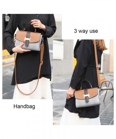 Crossbody Purse for Women Shoulder Bag Leather Waterproof Retro Fashion Handbag Small Brown $19.94 Shoulder Bags