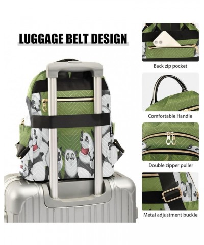 Fashion Backpack Mini Backpack Purse Casual Daily Backpack Pandas Jungle for Travel for College Work Small $14.28 Backpacks