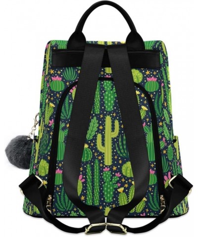 Cactus Succulent Floral Womens Backpack Purse Small Travel Backpack Anti Theft Shoulder Bag Satchel Bags for Work Travel Ladi...