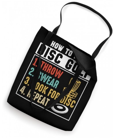 How To Play Disc Golf Frisbee Disc Golfer Humor Disc Golfing Tote Bag $11.28 Totes