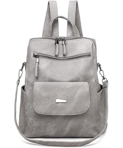 PU Leather Convertible Satchel Handbags Backpack Rucksack For Women Shoulder Bags Messenger Bag Cellphone Bags Gray $37.98 Sa...