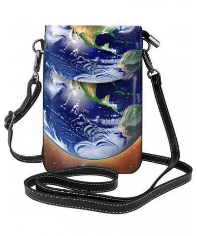 Cosmic Earth Crossbody, Zippered Cell Phone Wallet With Card Slot, Removable Shoulder Strap, 7.6 X 4.9 Inches $18.94 Crossbod...