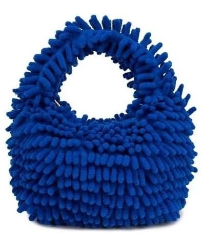 Fuzzy Purse, Tote Bag, Cute Plush Purse for Women small handbags, mini handbags D Blue $12.84 Crossbody Bags