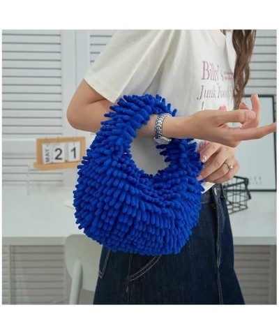 Fuzzy Purse, Tote Bag, Cute Plush Purse for Women small handbags, mini handbags D Blue $12.84 Crossbody Bags