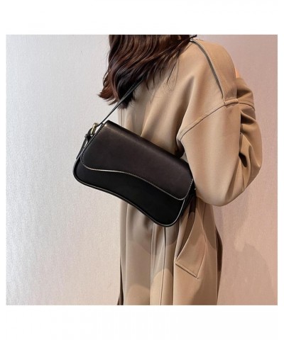 Shoulder Bag for Women Trendy Crossbody Purse Vegan Leather Hobo Handbags Clutch with Removable Strap Black $12.76 Hobo Bags