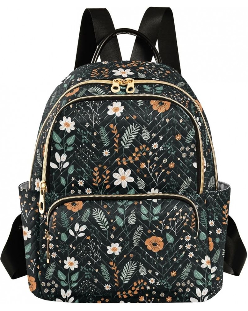 Fairy Floral Pattern Fashion Backpack Purse for Women, Casual Daypacks, Ladies Gift for Traveling Hiking Multicolor Medium $2...