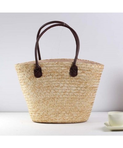 Embroidered woven handbag casual straw bag beach bag Gifts for Women Jidingyezi $34.33 Totes