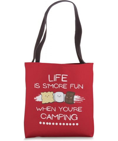 SMORES Life is Smore Fun Camping, Funny Smores Camping Tote Bag $13.25 Totes