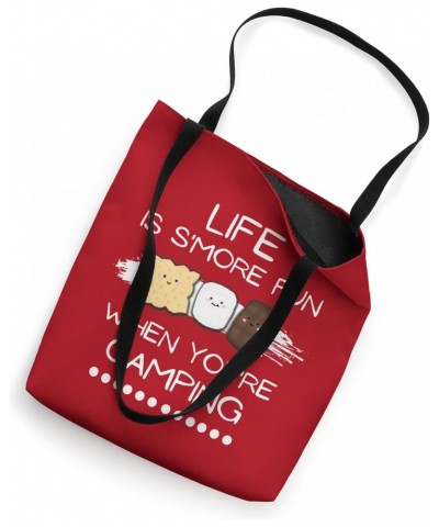 SMORES Life is Smore Fun Camping, Funny Smores Camping Tote Bag $13.25 Totes