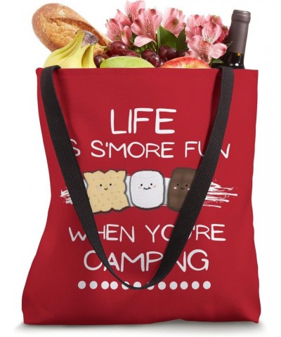 SMORES Life is Smore Fun Camping, Funny Smores Camping Tote Bag $13.25 Totes