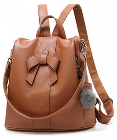 Women Backpack Purses PU Leather Anti-theft Rucksack Waterproof Daypack Casual Shoulder Satchel Bag (Brown) Brown-2 $17.66 Ba...