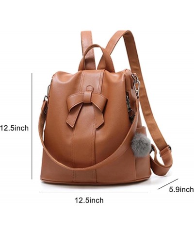 Women Backpack Purses PU Leather Anti-theft Rucksack Waterproof Daypack Casual Shoulder Satchel Bag (Brown) Brown-2 $17.66 Ba...