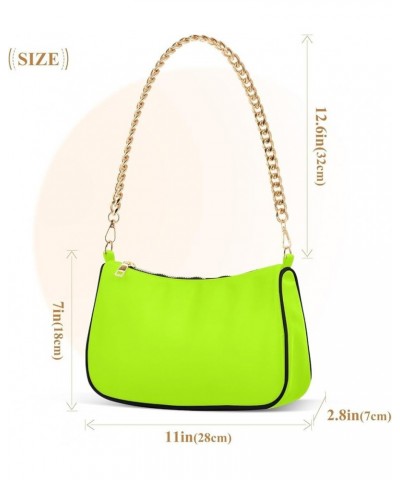 Fuchsia Women's Stylish Chain Shoulder Handbag, Evening Clutch with Chain, Polyester & Aluminum Alloy Lemon Green $15.59 Shou...