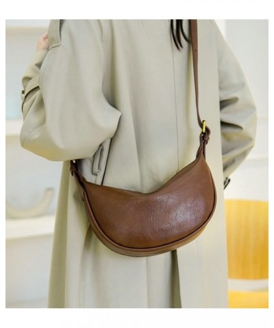 Small Sling Crossbody Bag for Women Crescent Crossbody Bag Trendy Shoulder Bag Travel Sling Bag Coffee $22.42 Totes