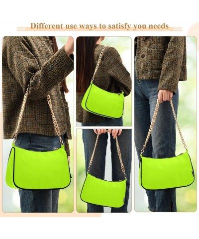 Fuchsia Women's Stylish Chain Shoulder Handbag, Evening Clutch with Chain, Polyester & Aluminum Alloy Lemon Green $15.59 Shou...