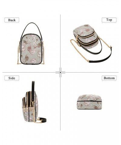 Hand Draw Chicken Crossbody Bags for Women Quilted Shoulder Bag Handbag with Chain Strap Vintage Trendy Cross Body Cell Phone...