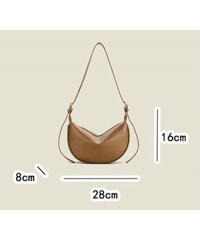 Small Sling Crossbody Bag for Women Crescent Crossbody Bag Trendy Shoulder Bag Travel Sling Bag Coffee $22.42 Totes