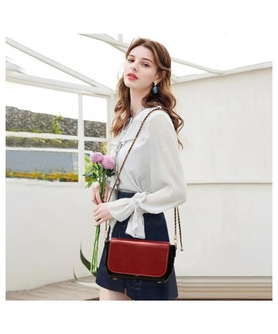 Solid Color Crossbody Bags for Women Small Crossbody Purses with Metal Chain Cross Body Bag for Women Multicoloured009 $16.00...