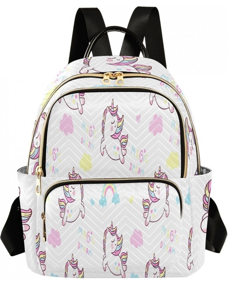 Sweeet Unicorns Women's Backpack Purse Fashion Travel Anti Theft Backpack Casual Daypack for Work College,S Small $17.04 Back...