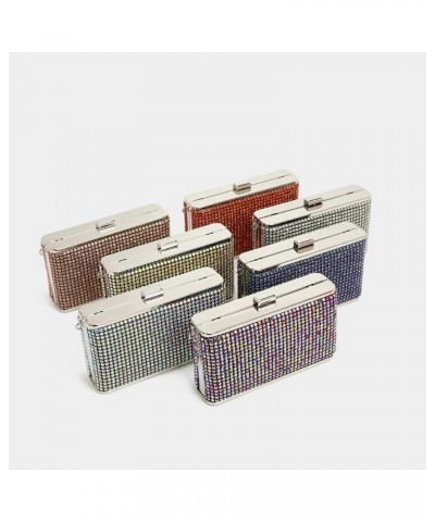 Women Wristlets Rhinestone Evening Clutch Bags Fashion Purse Wedding Party Prom Handbags Purple 2 $15.94 Evening Bags