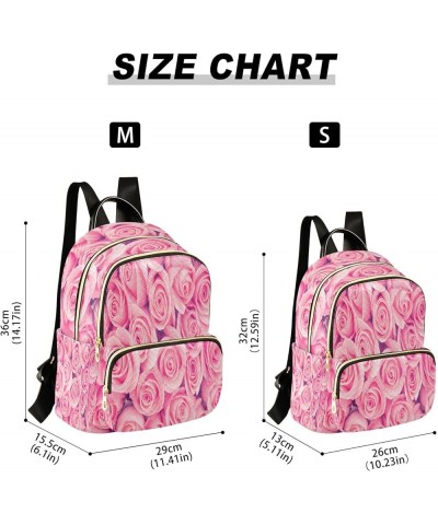 Rose Blossom Vintage Women Backpack Purse Ladies Fashion Shoulder Bag Daypack Travel Bag 10L Small $17.50 Backpacks