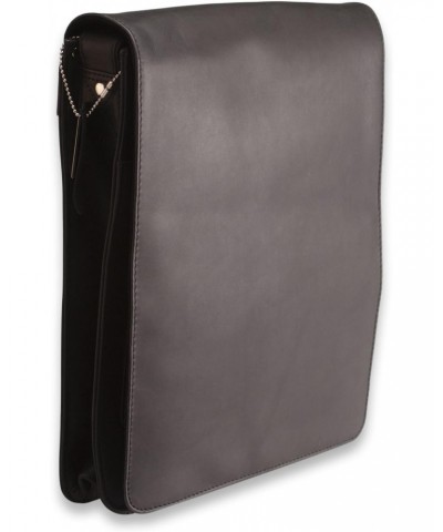 Unisex Hunter Distressed Oiled Leather Ipad Cross Body Bag 18410 - Oiled Black $52.50 Crossbody Bags