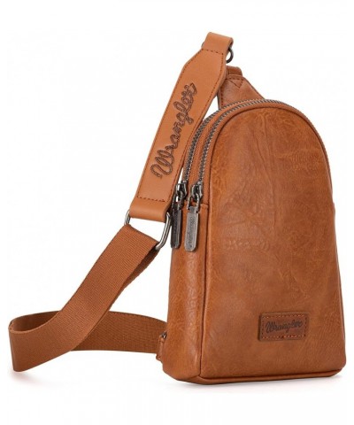 Crossbody Sling Bag for Women with Strap A-light Brown $14.74 Crossbody Bags